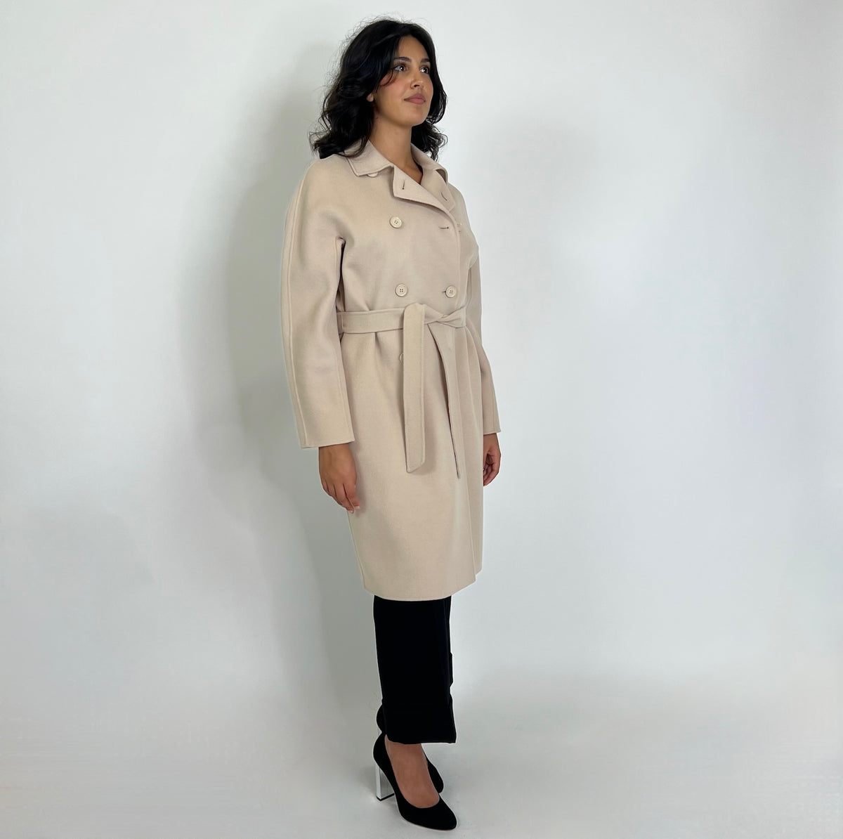 WEEKEND MAX MARA Cappotto sfoderato beige chiaro