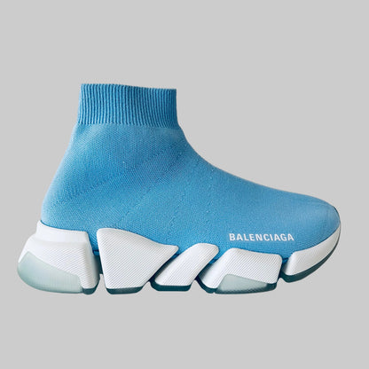 BALENCIAGA Scarpe sneakers Speed 2.0 azzurre