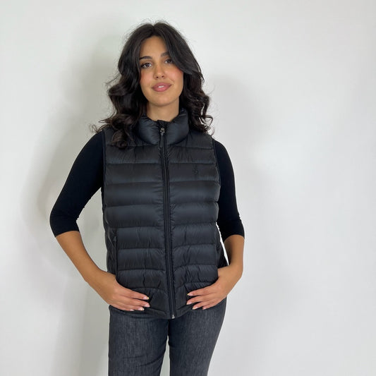 POLO R. LAUREN Gilet piumino imbottito trapuntato nero