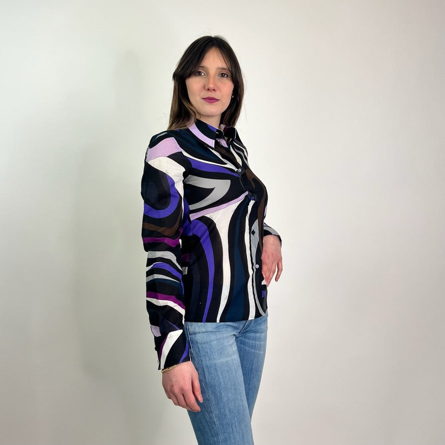 EMILIO PUCCI Camicia in cotone fantasia