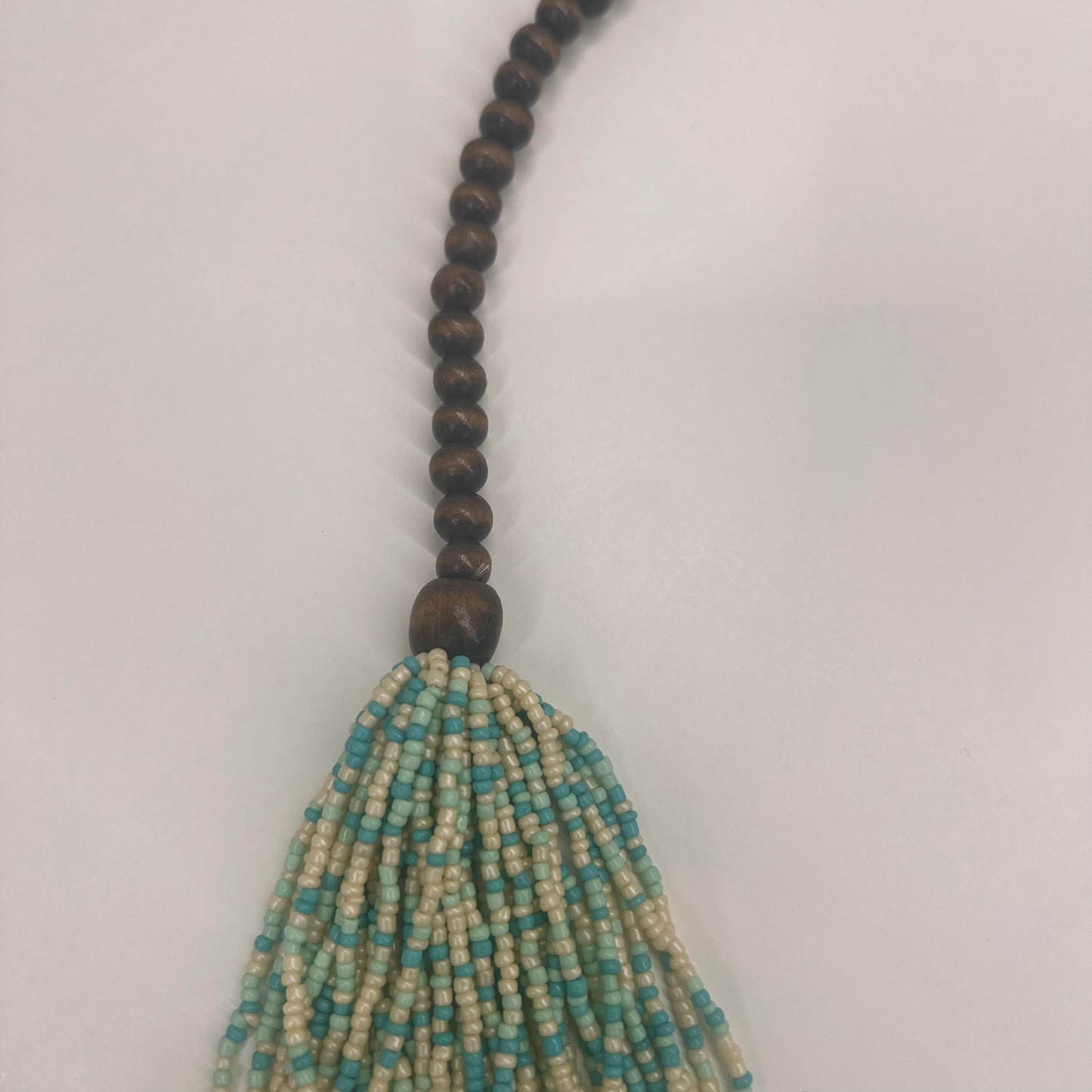 BIJOUX Collana multifili turchese e panna