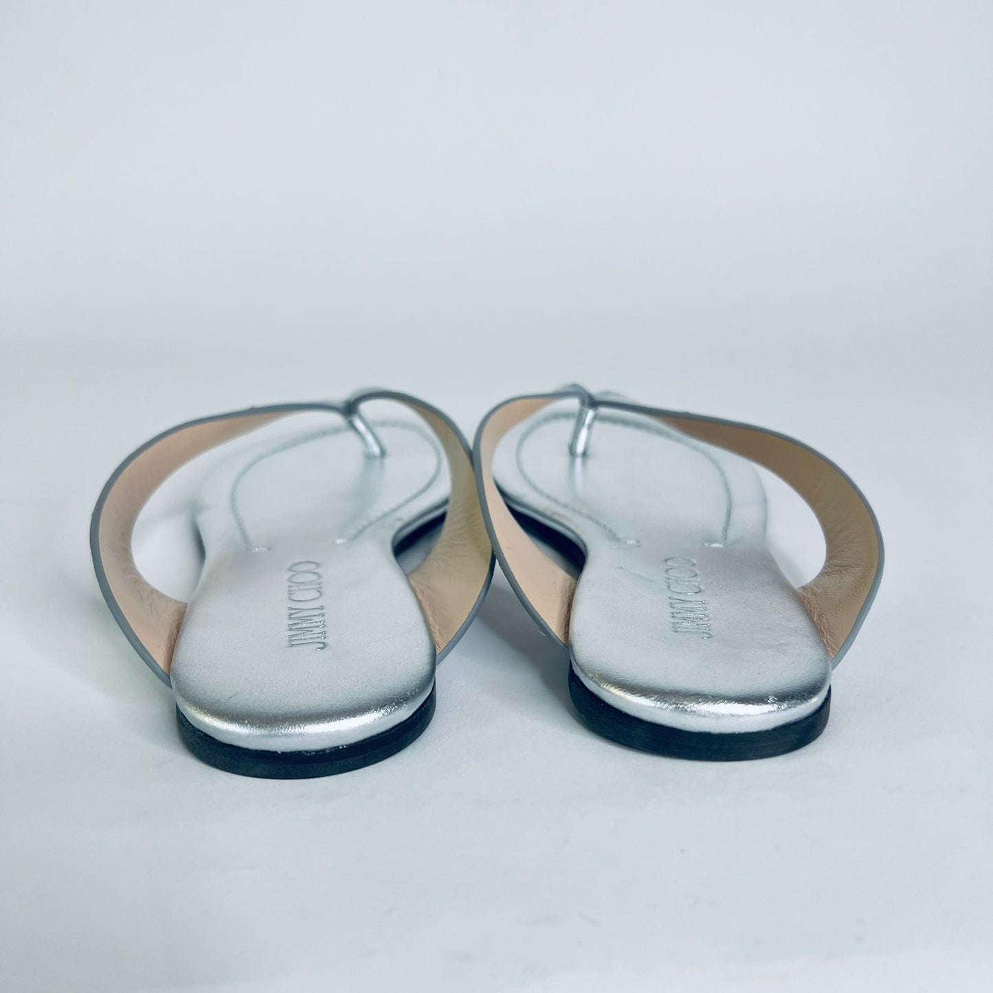 JIMMY CHOO Sandalo infradito argento