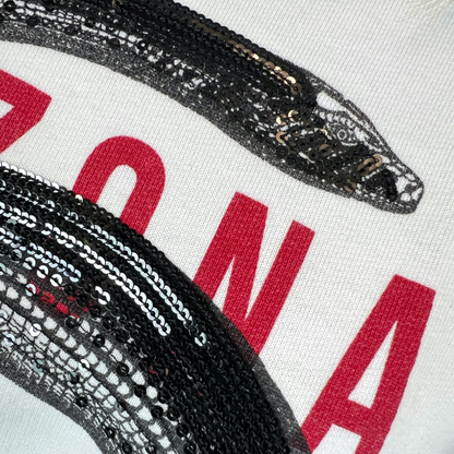 Dsquared Felpa bianca con serpente