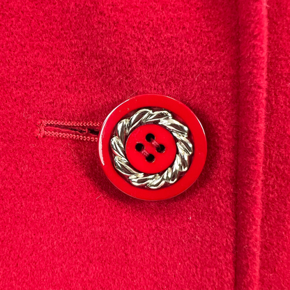VALENTINO Cappotto lungo rosso vintage