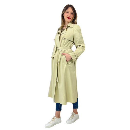 RAMOSPORT Trench lungo beige chiaro