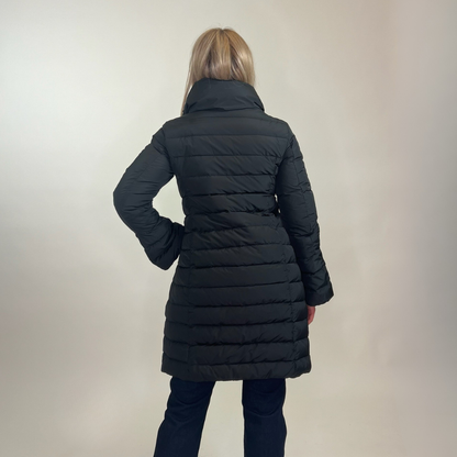 MONCLER Piumino lungo doppio petto nero