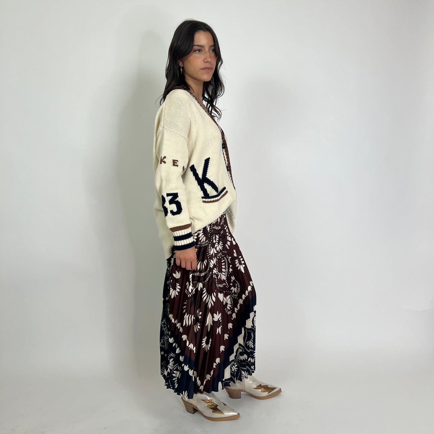 WEEKKEND MAX MARA Maxi cardigan panna