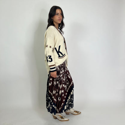 WEEKKEND MAX MARA Maxi cardigan panna