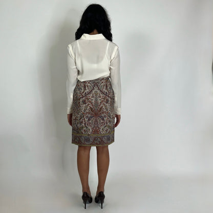 ETRO Gonna stampa paisley fondo beige