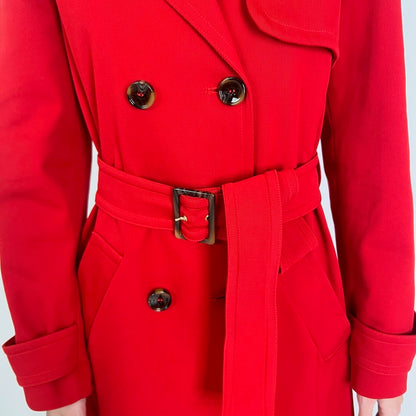 I BLUES Trench lungo in cotone rosso