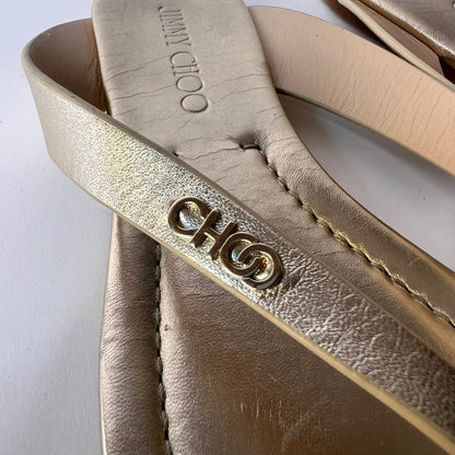 JIMMY CHOO Sandali infradito oro chiaro