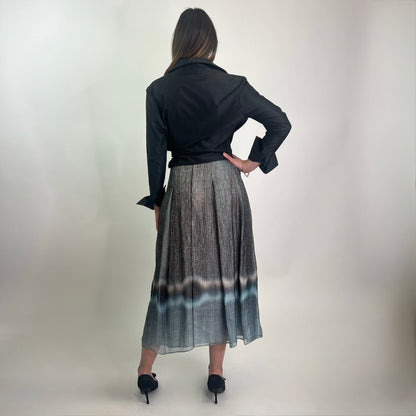 GIORGIO ARMANI Gonna lunga a pieghe in organza