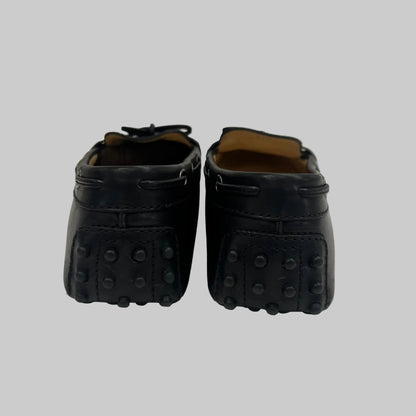 TOD'S Scarpe mocassini neri con gommini