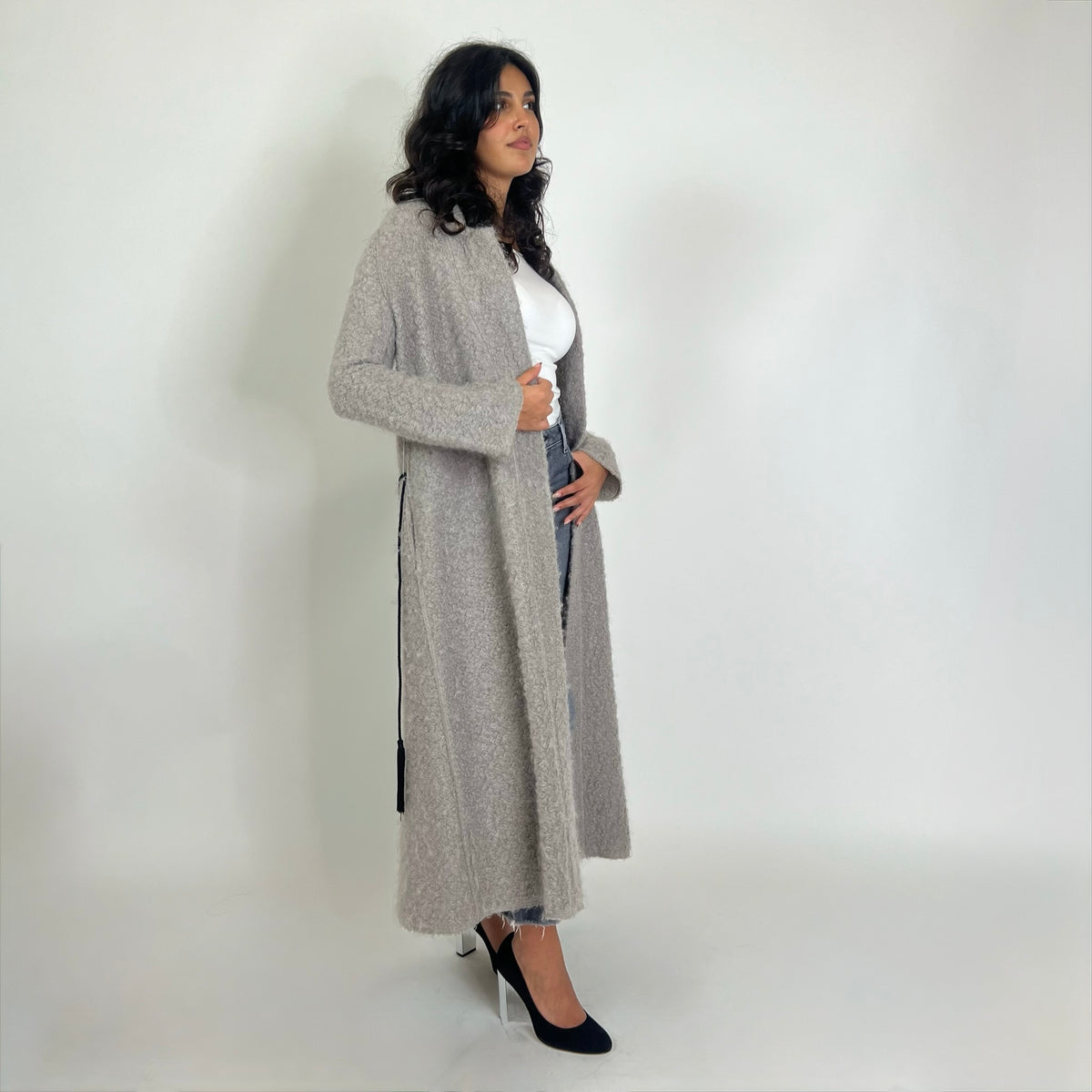 FORTE FORTE Cappotto lungo grigio tortora