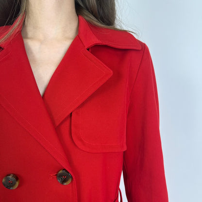 I BLUES Trench lungo in cotone rosso