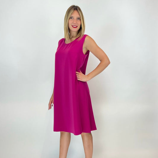 ANITA DI MILANO Abito svasato fucsia