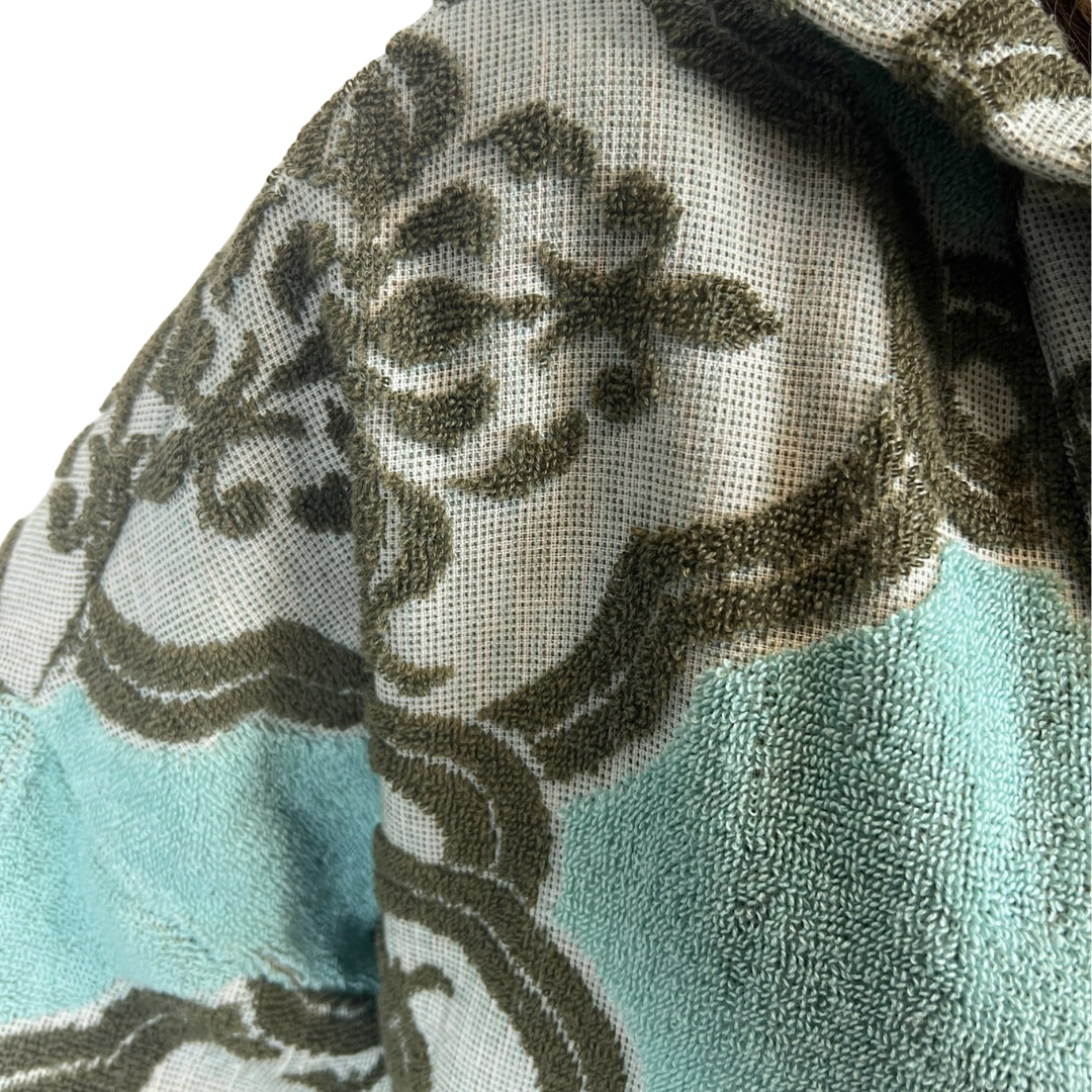 ZIMMERMANN Poncho in spugna verde acqua