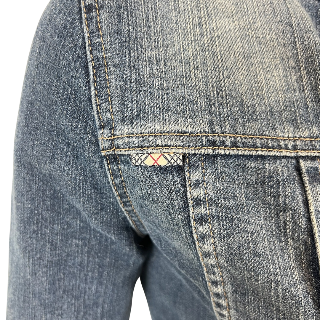 BURBERRY Giacca in jeans sciancrata