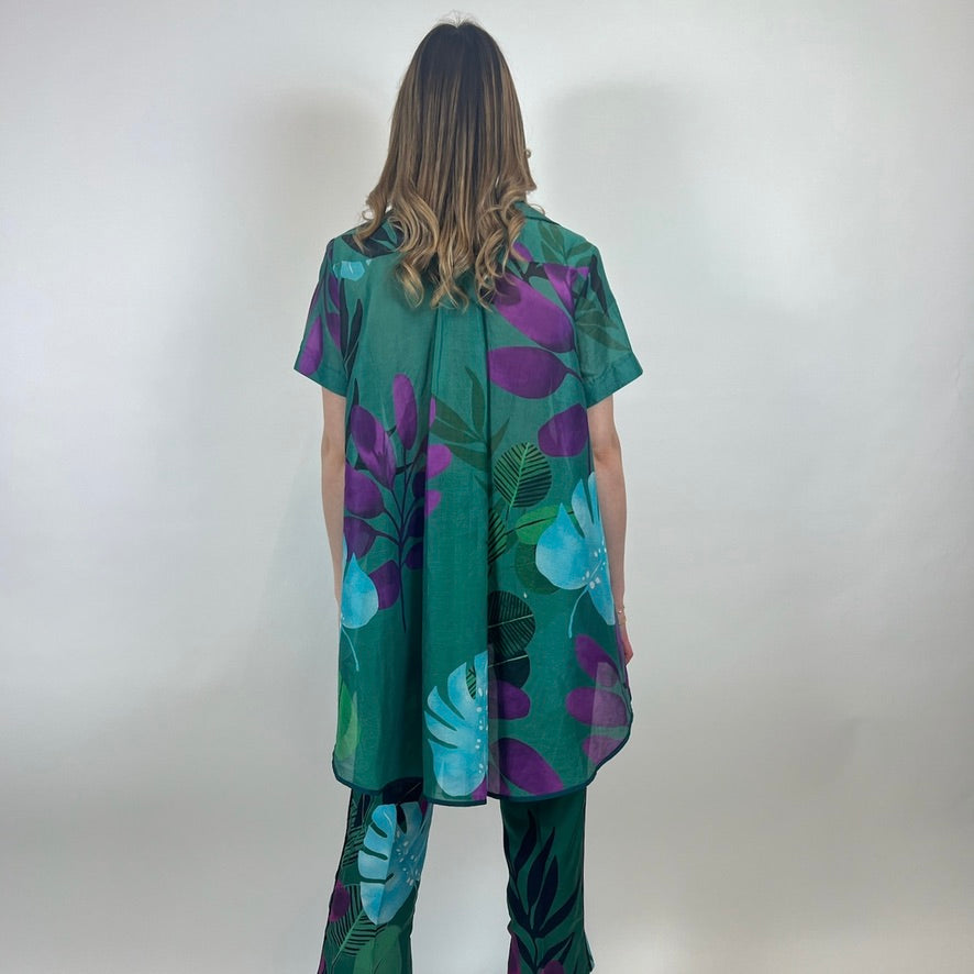 F.R.S. FOR RESTLESS SLEEPERS Completo verde stampa foglie