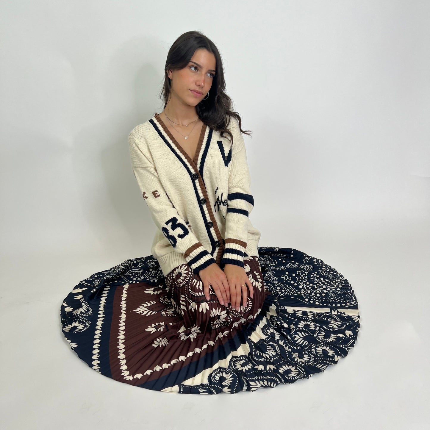 WEEKKEND MAX MARA Maxi cardigan panna