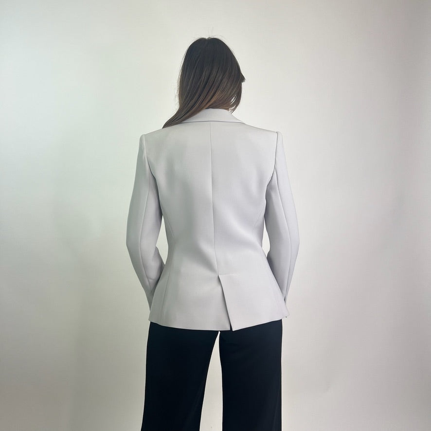 GIORGIO ARMANI Giacca blazer grigio perla