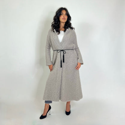 FORTE FORTE Cappotto lungo grigio tortora
