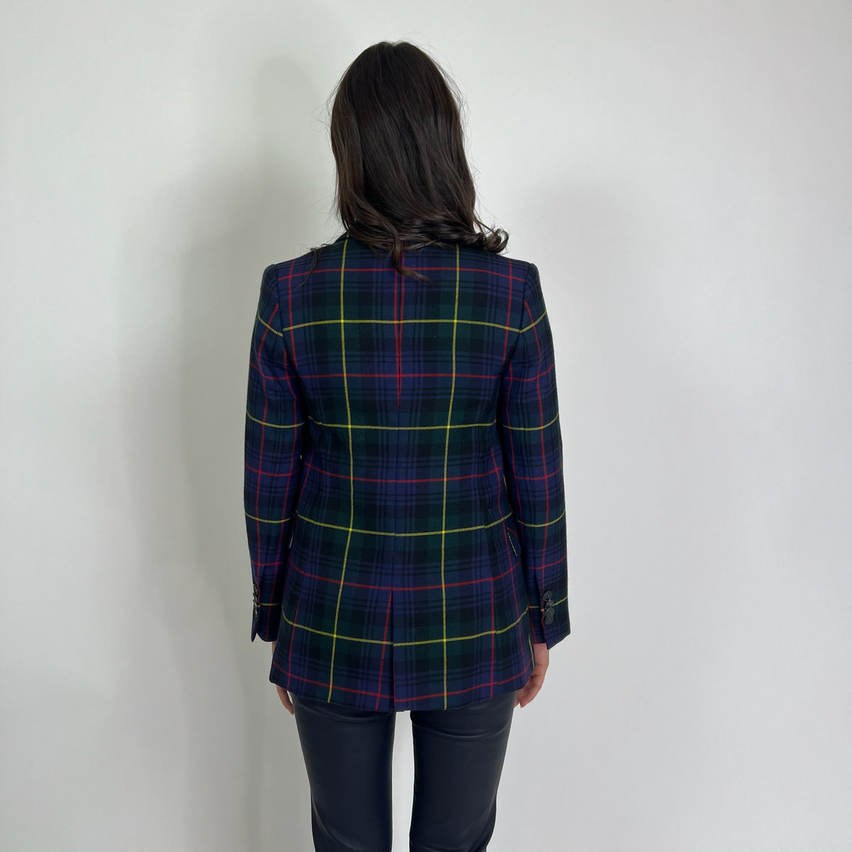 GIADA BENINCASA Giacca blazer scozzese blu