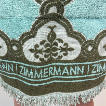 ZIMMERMANN Poncho in spugna verde acqua