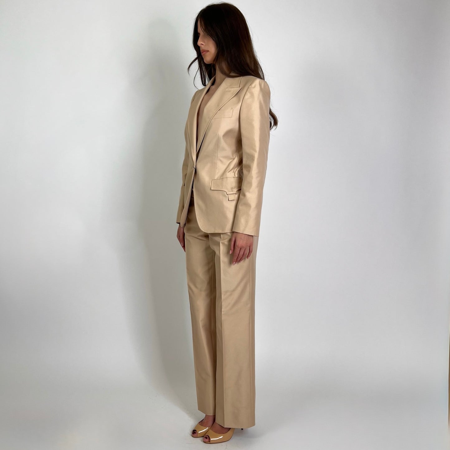 GUCCI Tailleur in cotone beige