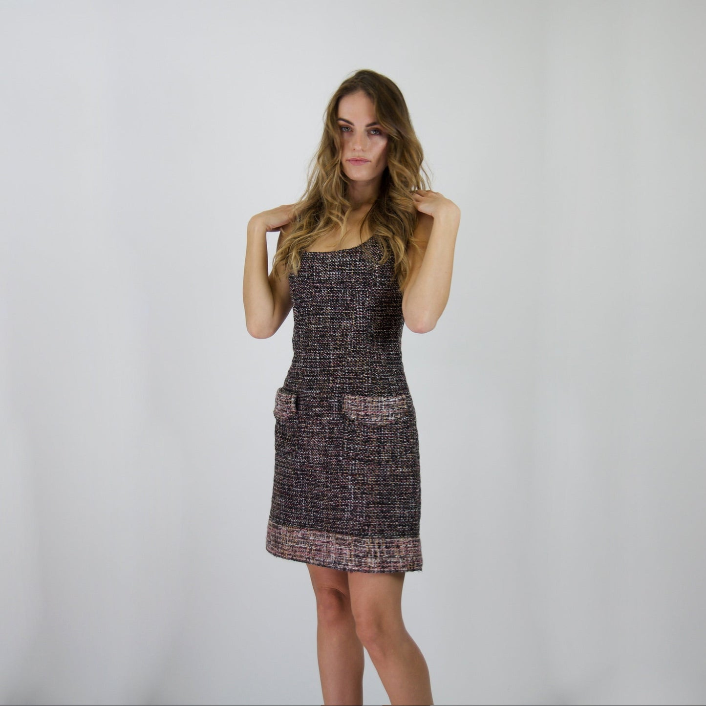 DG DOLCE & GABBANA Abito tubino effetto bouclé