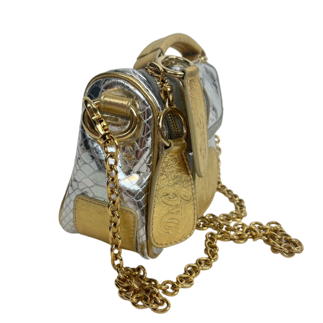 DOLCE & GABBANA Borsa argento e oro