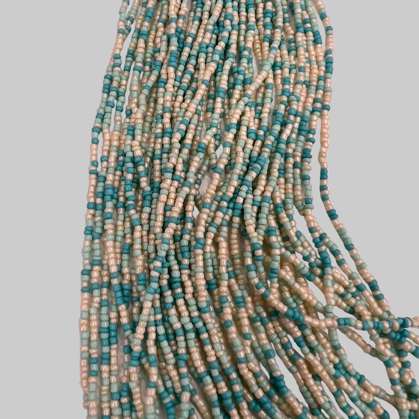 BIJOUX Collana multifili turchese e panna