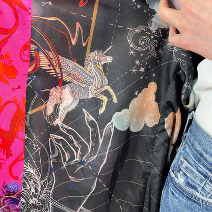 CAMILLA Kimono fantasia fucsia
