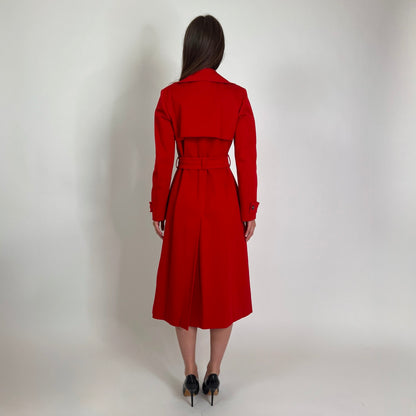 I BLUES Trench lungo in cotone rosso