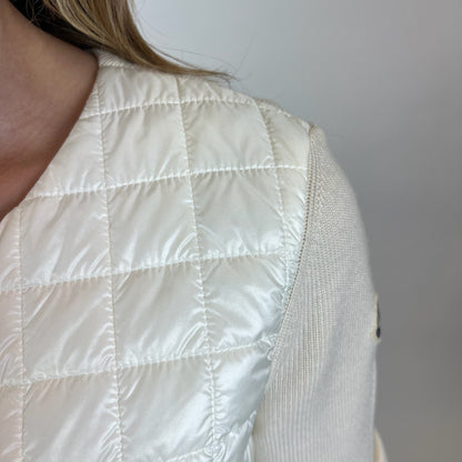 MONCLER  Giacca in maglia con piuminofrontale