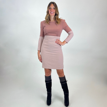 AGNONA Abito color nude rosa cipria