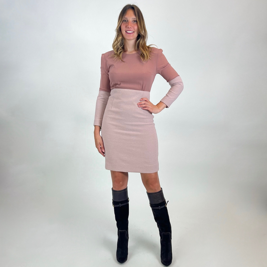 AGNONA Abito color nude rosa cipria