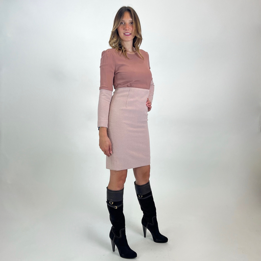 AGNONA Abito color nude rosa cipria