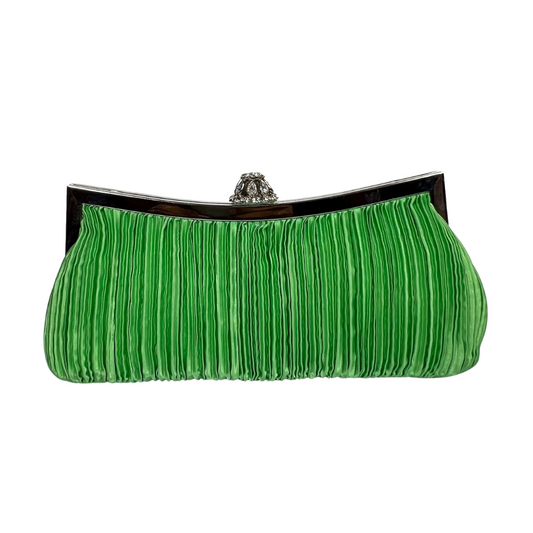 ALBERTARIO MILANO Borsa pochette rettangolare verde acido