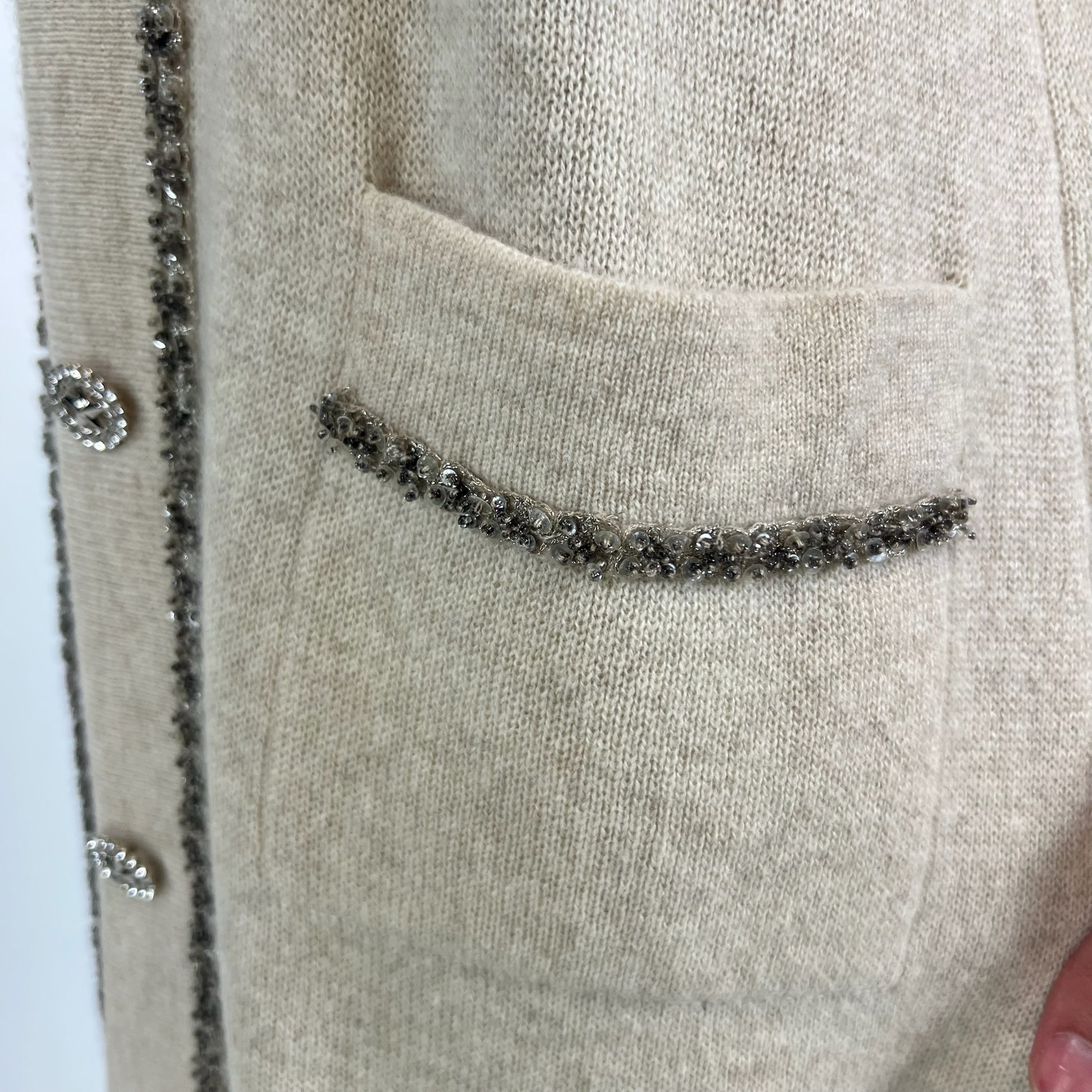 ALBINO MORETTI Cardigan in cashmere color tortora