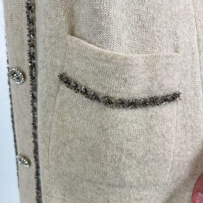 ALBINO MORETTI Cardigan in cashmere color tortora