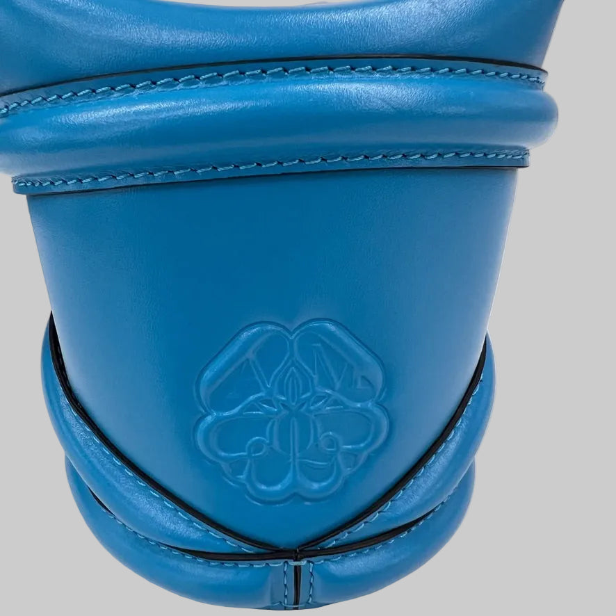 ALEXANDER MC QUEEN Borsa The Curve micro turchese