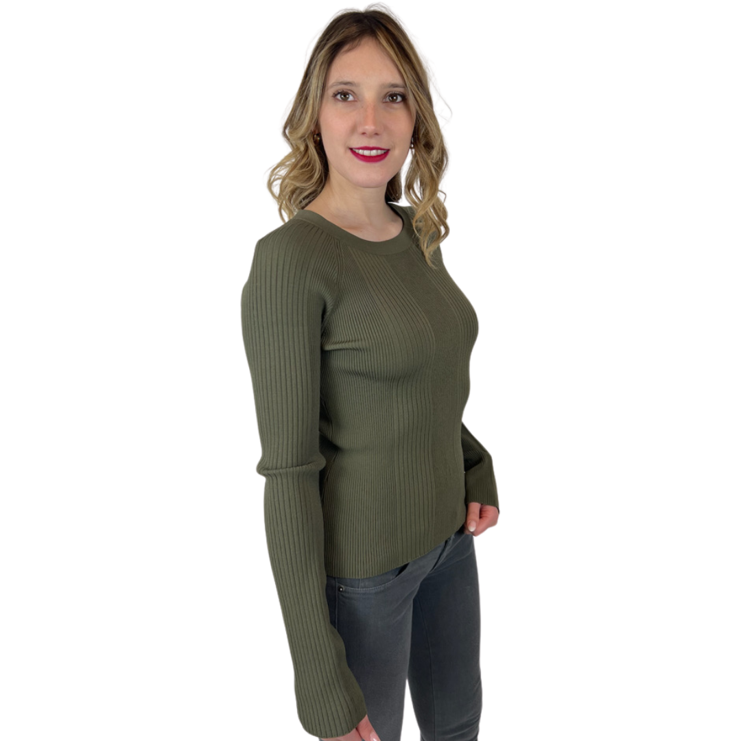 ALEXANDER WANG Maglia elasticizzata a coste