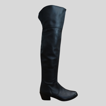 ANTONIO ARTIGIANO Forte dei Marmi Stivale gambale alto in pelle nera