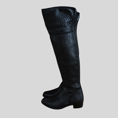 ANTONIO ARTIGIANO Forte dei Marmi Stivale gambale alto in pitone