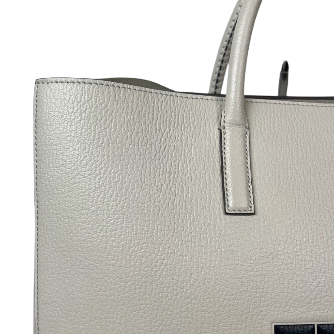 ANYA HINDMARCH Borsa in pelle martellata con smile