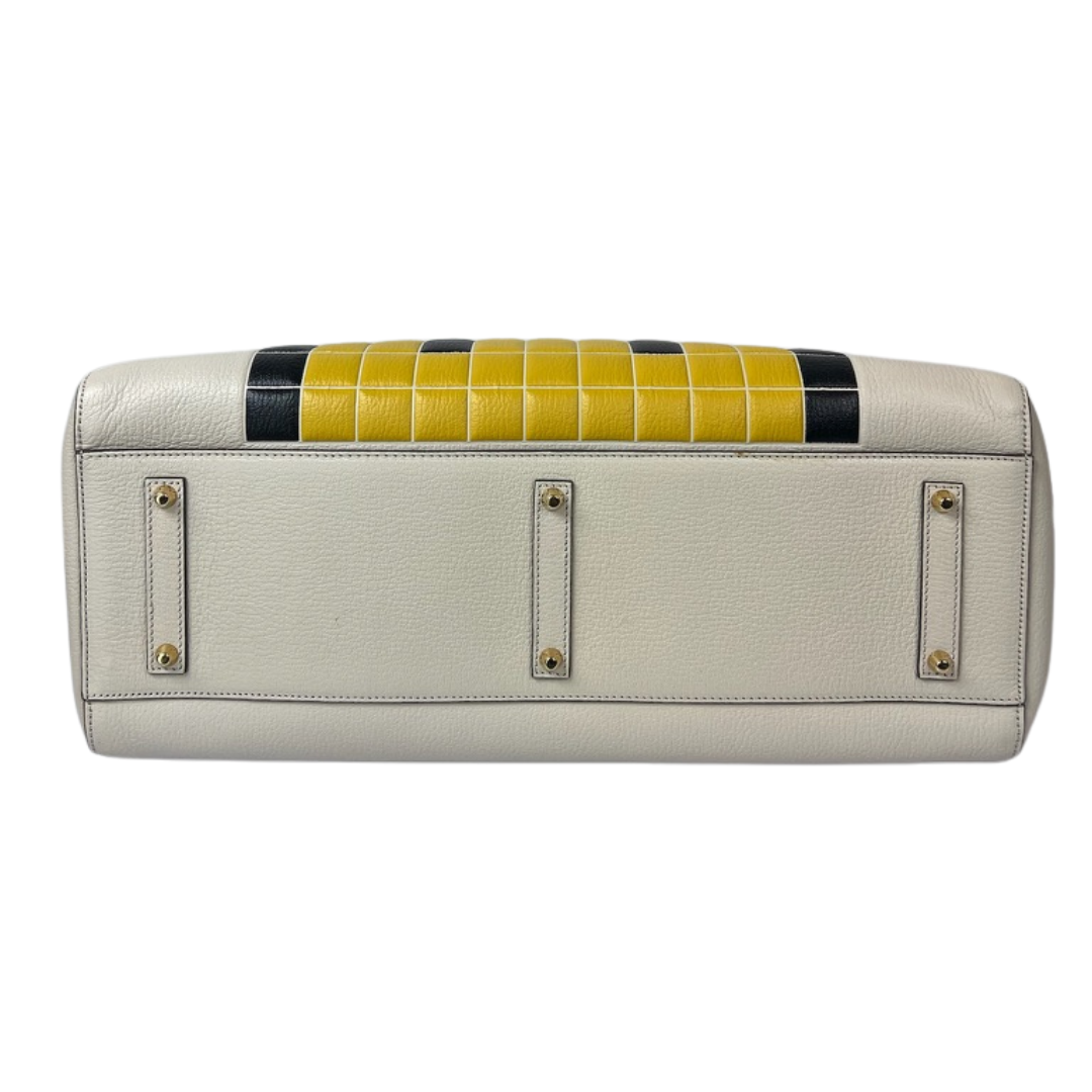 ANYA HINDMARCH Borsa in pelle martellata con smile