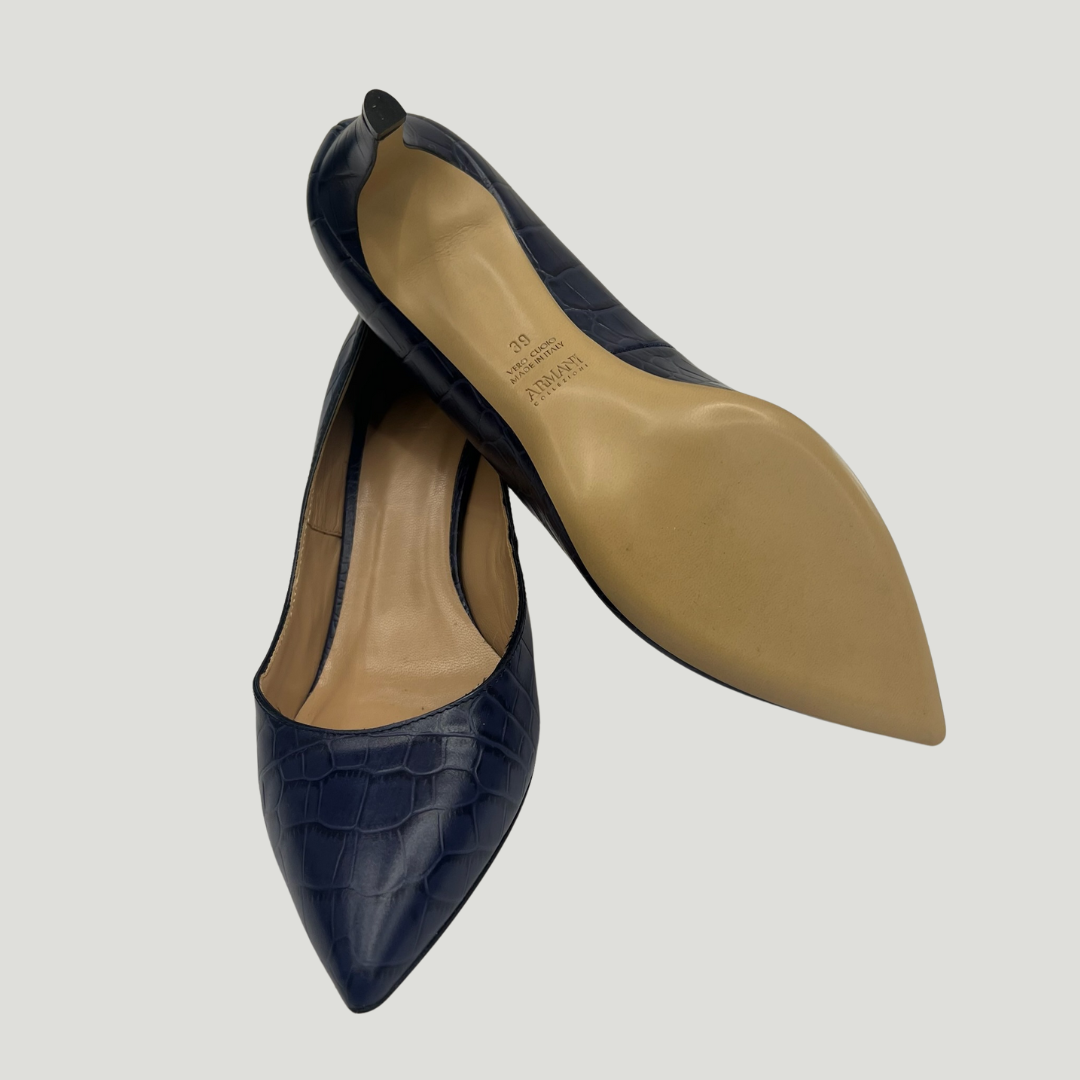 ARMANI COLLEZIONI Scarpe decolté effetto cocco