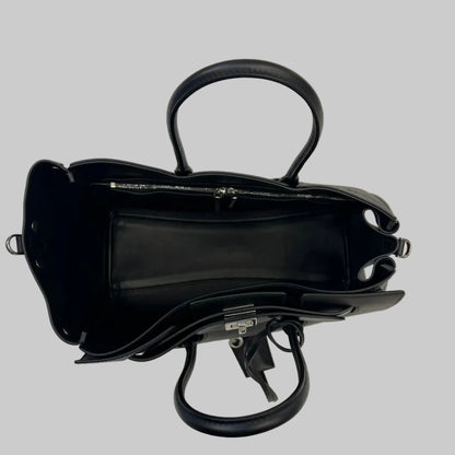 BALENCIAGA Borsa Bel Air in pelle liscia nera