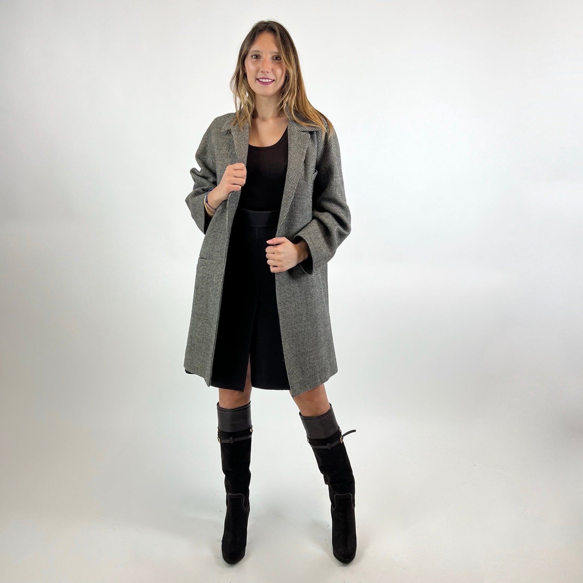 BALENCIAGA Cappotto pied de poule 